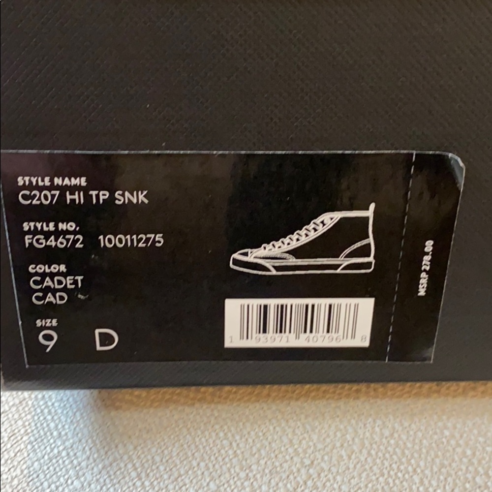 COPY - Coach navy hi top canvas sneaker (Men’s) - Picture 2 of 3